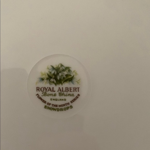 “January” Royal Albert Plate ❄️ - Picture 2 of 6